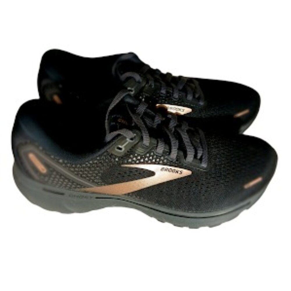 Women's Brooks Ghost 14 Black and Metallic Rose 8.5 CLEAN!!!